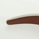 BURBERRY Hair Band Canvas White Auth 161636V-6