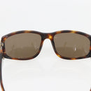 CHANEL COCO Mark Sunglasses plastic Brown CC Auth 161638-8