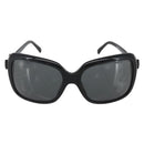 CHANEL Ribbon COCO Mark Sunglasses plastic Black 5171-A CC Auth 161639-2