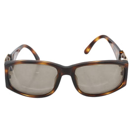 CHANEL COCO Mark Sunglasses plastic Brown CC Auth 161640 - 0