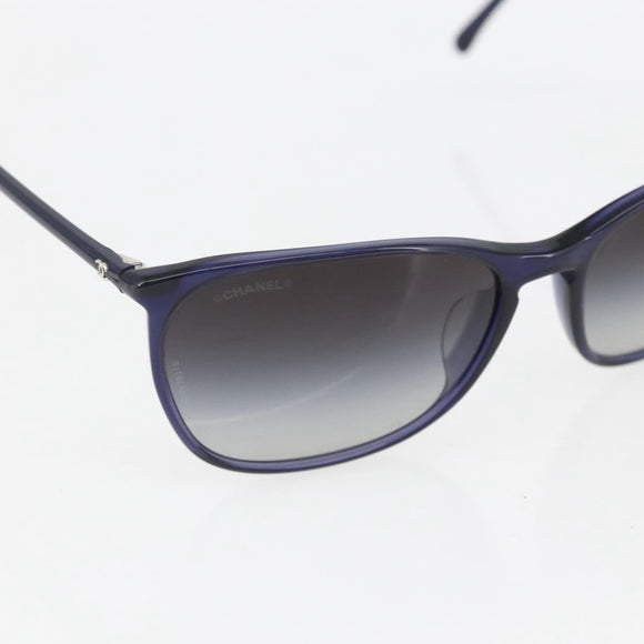 CHANEL Mini COCO Mark Sunglasses plastic Navy 5277-A CC Auth 161641