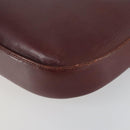 CARTIER Must Line Shoulder Bag Leather Bordeaux Gold Auth 161646-16