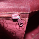 CARTIER Must Line Shoulder Bag Leather Bordeaux Gold Auth 161646-22