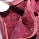 CARTIER Must Line Shoulder Bag Leather Bordeaux Gold Auth 161646-23
