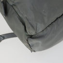 PRADA Backpack Nylon Gray Silver Auth 161647-15