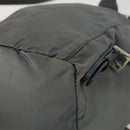 PRADA Backpack Nylon Gray Silver Auth 161647-16