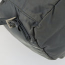 PRADA Backpack Nylon Gray Silver Auth 161647-17