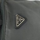 PRADA Backpack Nylon Gray Silver Auth 161647-18