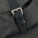 PRADA Backpack Nylon Gray Silver Auth 161647-9