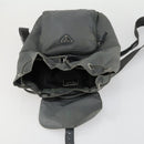 PRADA Backpack Nylon Gray Silver Auth 161647-10