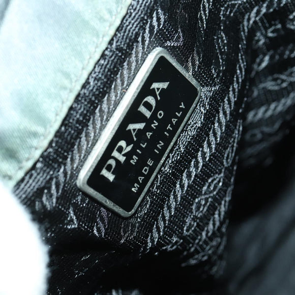 PRADA Backpack Nylon Gray Silver Auth 161647