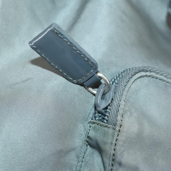 PRADA Backpack Nylon Gray Silver Auth 161647