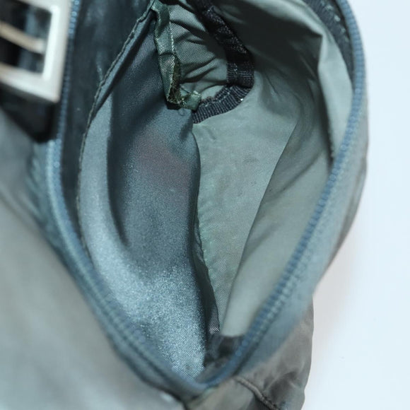 PRADA Backpack Nylon Gray Silver Auth 161647