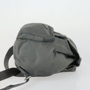 PRADA Backpack Nylon Gray Silver Auth 161647-3