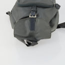 PRADA Backpack Nylon Gray Silver Auth 161647-6
