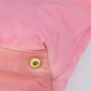 PRADA Tote Bag Nylon Pink Gold Auth 161648-9