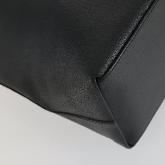 GUCCI Bamboo Schultertasche Leder Schwarz Gold Original 161651