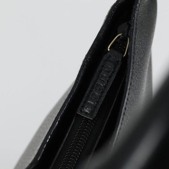 GUCCI Bamboo Schultertasche Leder Schwarz Gold Original 161651