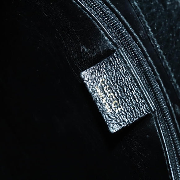 GUCCI Bamboo Schultertasche Leder Schwarz Gold Original 161651