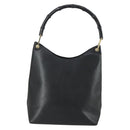 GUCCI Bamboo Schultertasche Leder Schwarz Gold Original 161651-2