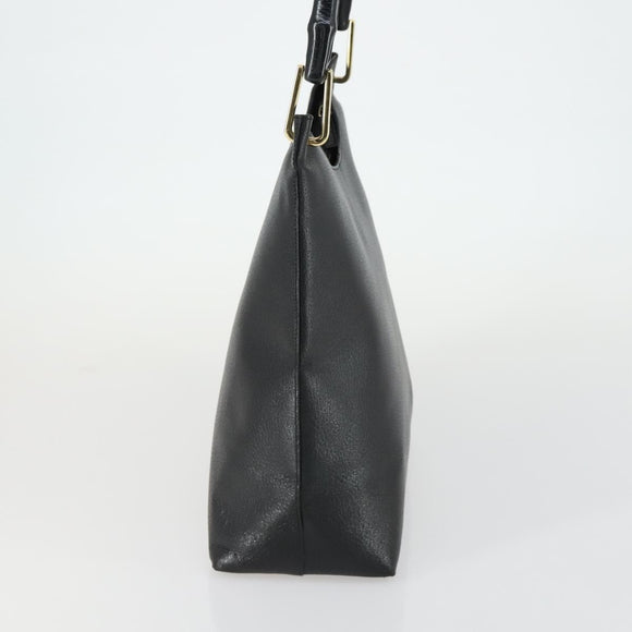 GUCCI Bamboo Schultertasche Leder Schwarz Gold Original 161651