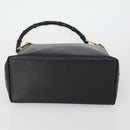 GUCCI Bamboo Schultertasche Leder Schwarz Gold Original 161651-5