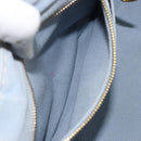 PRADA Canapa PM Hand Bag Canvas Gray Gold Auth 161654-22