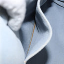 PRADA Canapa PM Hand Bag Canvas Gray Gold Auth 161654-11