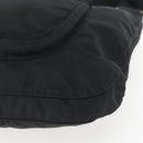 PRADA Shoulder Bag Nylon Black Silver Auth 161658-8