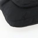 PRADA Shoulder Bag Nylon Black Silver Auth 161658-15