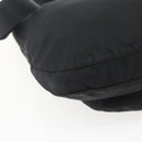 PRADA Shoulder Bag Nylon Black Silver Auth 161658-17