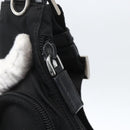PRADA Shoulder Bag Nylon Black Silver Auth 161658-9