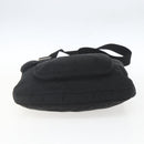 PRADA Shoulder Bag Nylon Black Silver Auth 161658-5