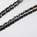 CHANEL Chain Gabriel de Chanel Shoulder Bag Calf Skin White Gold CC Auth 161659-5