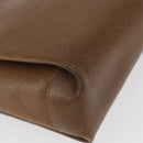 GUCCI Shoulder Bag Leather Brown Gold Auth 161660-15