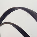 LOEWE Hand Bag Leather 2way Navy Gold Auth 161665-9