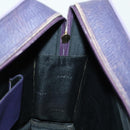 LOEWE Hand Bag Leather 2way Navy Gold Auth 161665-18