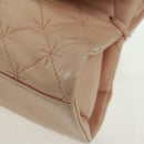 CHANEL Chain Matelasse 2.55 Shoulder Bag Lamb Skin Pink Silver CC Auth 161670V-16