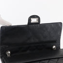 CHANEL Chain Double Flap Matelasse 28 2.55 Tasche Leder Schwarz CC Auth 161671V-20