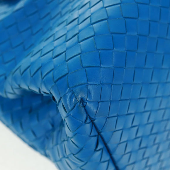 BOTTEGA VENETA INTRECCIATO Rome Hand Bag Leather Blue 171265 Auth 161672V