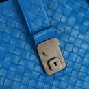 BOTTEGA VENETA INTRECCIATO Rome Hand Bag Leather Blue 171265 Auth 161672V-14