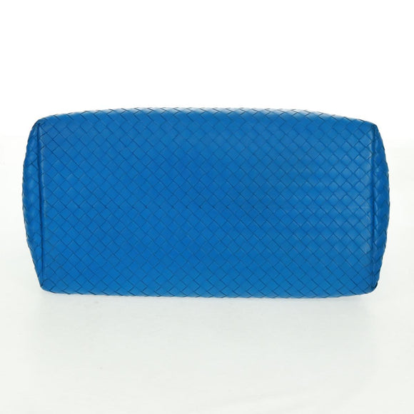 BOTTEGA VENETA INTRECCIATO Rome Hand Bag Leather Blue 171265 Auth 161672V