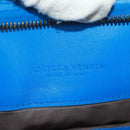 BOTTEGA VENETA INTRECCIATO Aktetas Leer Blauw Auth 161673V-18