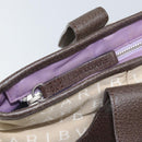 BVLGARI Tote Bag Canvas Ivory Silver Auth 161674-10