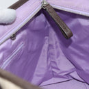 BVLGARI Tote Bag Canvas Ivory Silver Auth 161674-19