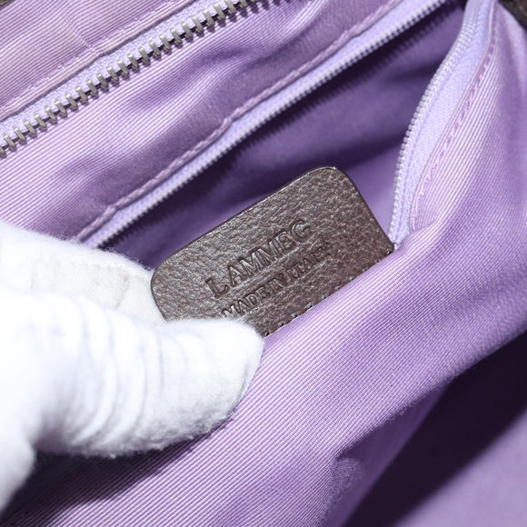 BVLGARI Tote Bag Canvas Ivory Silver Auth 161674