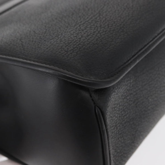 GUCCI Hand Bag Leather Gold Black Auth 161675