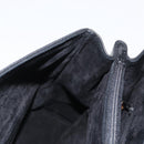 GUCCI Hand Bag Leather Gold Black Auth 161675-22