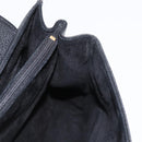 GUCCI Hand Bag Leather Gold Black Auth 161675-23