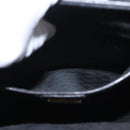 GUCCI Hand Bag Leather Gold Black Auth 161675-11